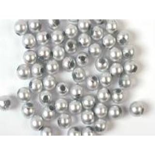 Voksperler, 3 mm, 500 g, Mat sølv Indeholder 500 gram perler Materiale: plastik Diameter: 3 mm.