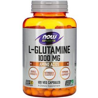 NOW Foods L-Glutamin, Dobbelt Styrke 1.000 mg