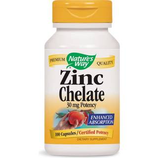 Natures Way - Zinc Chelate 100 kapsler
