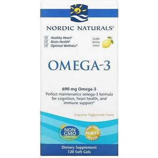 Omega-3, 690 mg Citron (EAN 768990027604) - 120 bløde kapsler