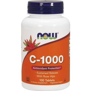 C-vitamin C-1000 med hyben - vedvarende frigivelse - 100 tabletter