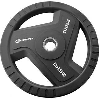 Master Fitness PU Plates Pro, Vægtskive gummieret Vægt 25 kg