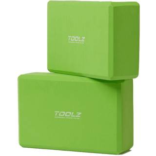 TOOLZ Yoga Block - 2pcs (made Of EVA Foam) Yoga Mat - Green - green - nosize