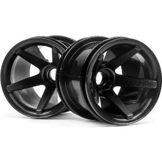 HPI Super Star Mt Wheels Front (Black/2.2In/2Pcs)