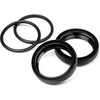 HPI - HP67528 - Big Bore Shock Spring Adjust Nut (Black/2Pcs)