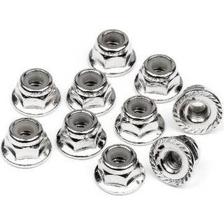 HPI-103729 Serrated Flange Lock Nut M4 (10pcs)
