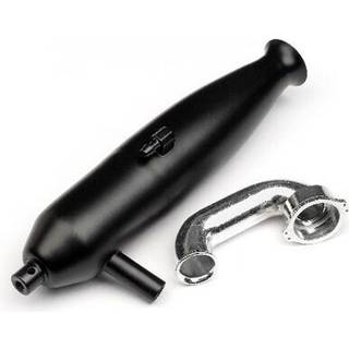 HPI Black Exhaust Pipe & Manifold .28