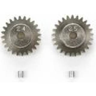 Tamiya - 50477 - 24T og 25T Motortandhjul i 0,6 Pitch - 3mm aksel