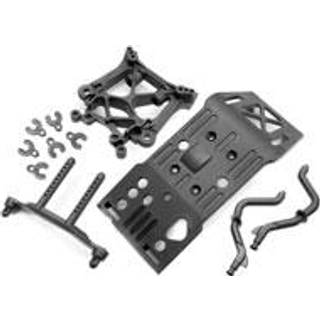 HPI Skid Plate/Body Mount/Shock Tower Set