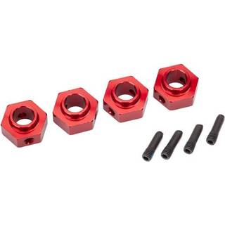 TRAXXAS 8269R Wheel Hubs 12mm Hex Alu Red (4) TRX-4