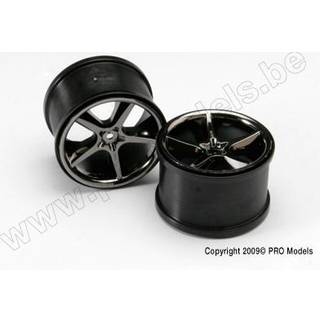 Traxxas 5372A Wheels Gemini Black Chrome (14mm) 3,8" (2)