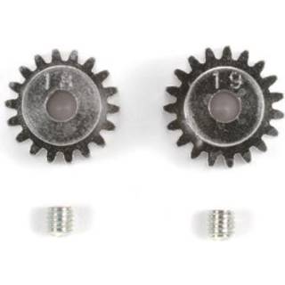 Tamiya - 50355 - 18T og 19T Motortandhjul i 0,6 Pitch - 3mm aksel
