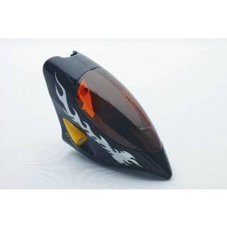 Cockpit til Midi RC helikopter sort