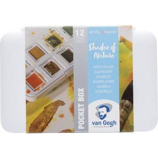 Aquarell Set Naturfarben 12 Näpfchen - Mehrfarbig