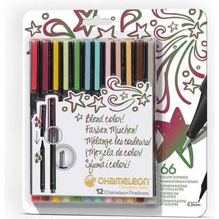 Fineliners 12 Pen Designer Colors Set