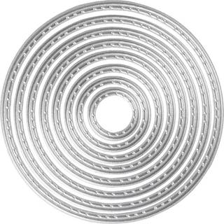 Skære- og prægeskabelon til cirkler, 1,5-7 cm