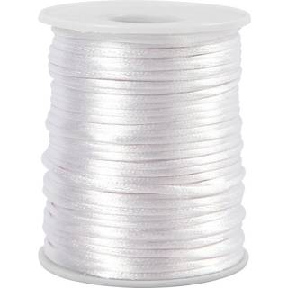 Hvid Satinsnor 50m - Elegant til Gaveindpakning