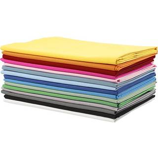 Stof, B: 145 cm, 140 g, ass. farver, 15x2 m/ 1 pk.