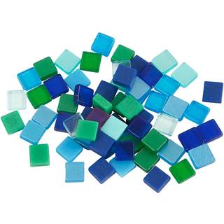 Minimosaik 5x5 mm - Blå/Grøn Harmoni, 25g