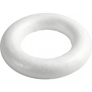 Hvid Styroporring 25 cm til Kreativ Dekoration