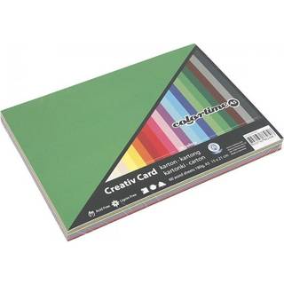 Creativ Karton A5, 60 ark, 180 g, assorterede farver