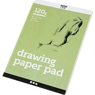 A5 Tegneblok med 30 ark - 120 g Hvidt Papir