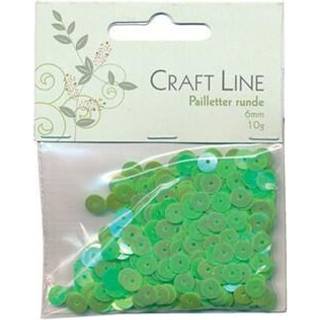 Pailletter Grøn Runde 6mm 10g