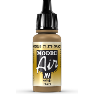 Vallejo Model Air 17Ml Sand Yellow RLM79 [Levering: 1-2 dage]