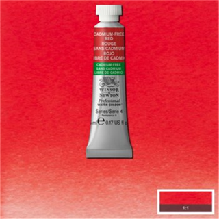 Winsor & Newton Professionel vandfarve maling 0,17 oz Tube Cadmium-Free Red Red