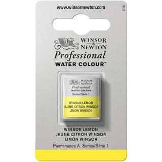 Winsor & Newton Professional akvarelfarve half pan Winsor Lemon 722