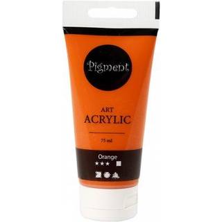 Halvdækkende Akrylmaling - Orange, 75ml