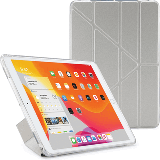 Pipetto Origami Metallic Case (iPad 10.2) - Sølv