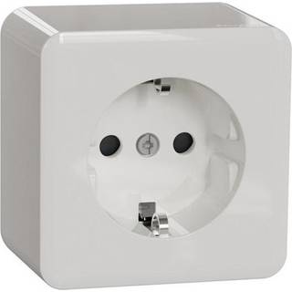 Schneider Electric Væglampe, Ude 1-Vejs, Jord, Exxact, Hvid