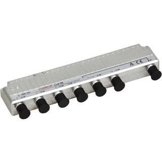 E-Line signalfordeler, 6-vejs, F/F-konnektor, metal