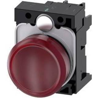 Siemens Indikatorlys, 22 mm, rund, plastik, rød, glat linse, med holder, led modul 3su1102-6aa20-1aa0