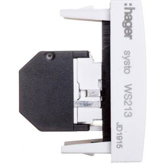Hager Rj 45 enkelt hvid ½x45 cat 6