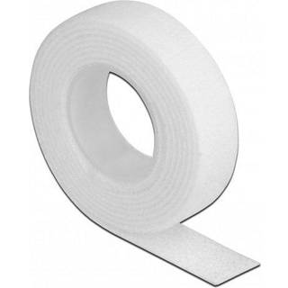 Delock Burrebånd - 13 mm - Hvid - 3 m