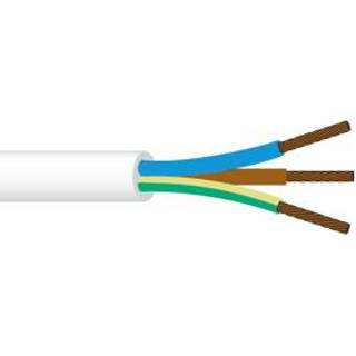 Plastkappeledning PKAJ, H05VV-F 5G1 Hvid Rg50