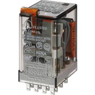 Finder Relæ 7a 4c/o 230vac m.guld legering