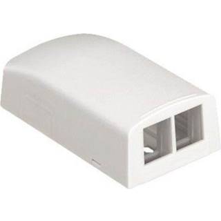PANDUIT Vægboks netkey 2 port hvid