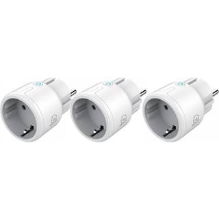 Deltaco Smart strømstik WiFi 3-pak - hvid (På lager i varehus)