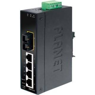 PLANET ISW-511 netværksswitch Ikke administreret L2 Fast Ethernet (10/100) Sort