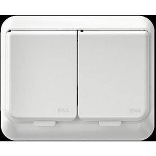 Schneider Electric Vægbeslag, 2-V Udp, IP44, Exxact, Hvid