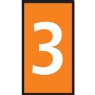 Ledningsmærke 3 Orange W2 Hellermanntyton