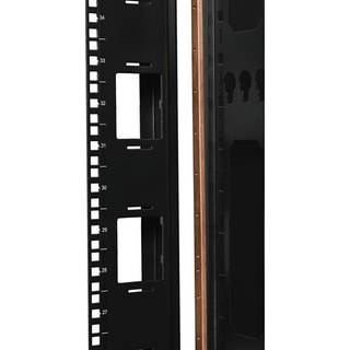 Tripp Lite 42U Rack Enclosure Server Cabinet Copper Bus Grounding Bar - grounding bar (vertical)