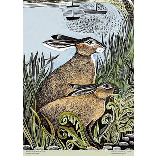 Adult Jigsaw Puzzle Angela Harding: Rathlin Hares (500 pieces)