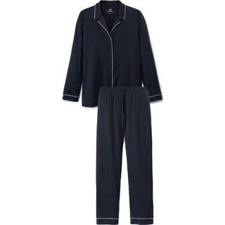 Calida Night Lovers Pyjama With Collar - Darkblue - Small