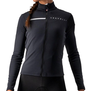 Castelli Sinergia 2 FZ langærmet cykeltrøje light black/dark gray herre - Størrelse X-Small