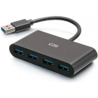 C2G 4-Port USB Hub - USB 3.0 Hub - SuperSpeed USB - 5Gbps - hub - 4 ports USB hub - USB 3.2 - 4 ports - Sort