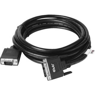 Club 3D Adapter 12+5 pin analog DVI han -> 15 pin HD D-Sub (HD-15) han 3 m